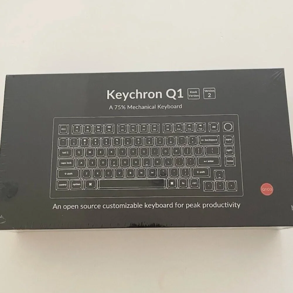 Keychron Q1 Wired Custom 75% Mechanical Keyboard Knob Version 2 NEW Sealed Box